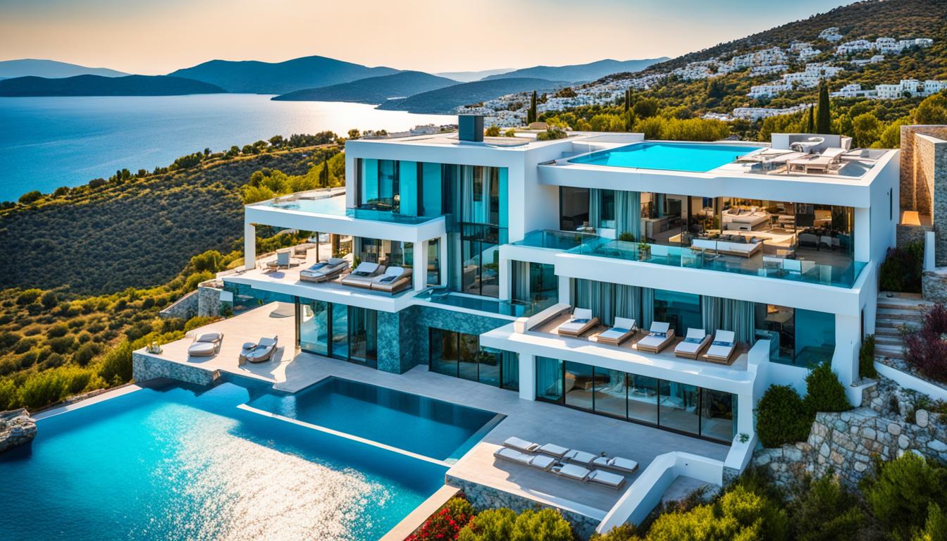 Luxury Bodrum villas with stunning sea views