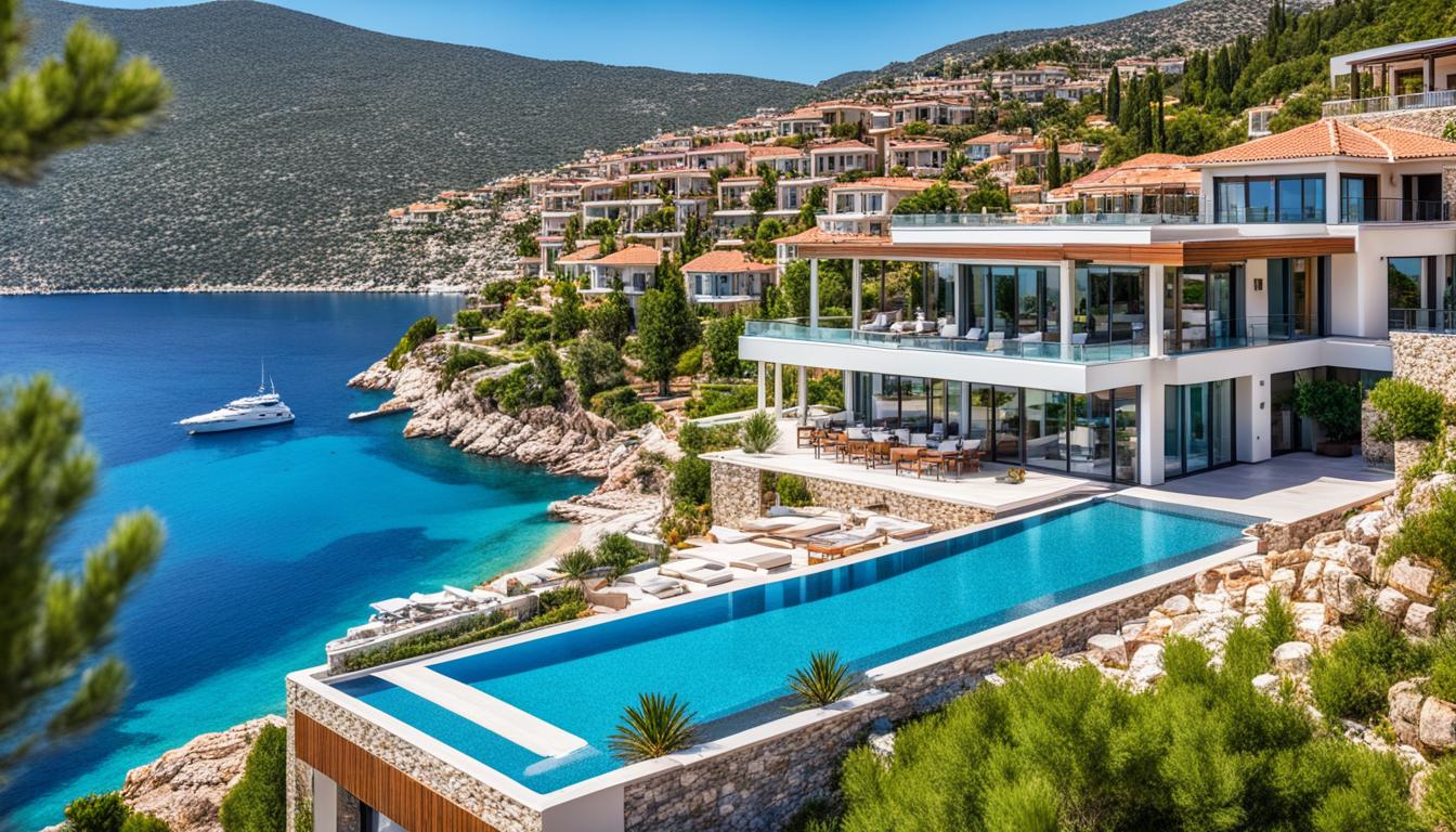 villa mavi koy kalkan