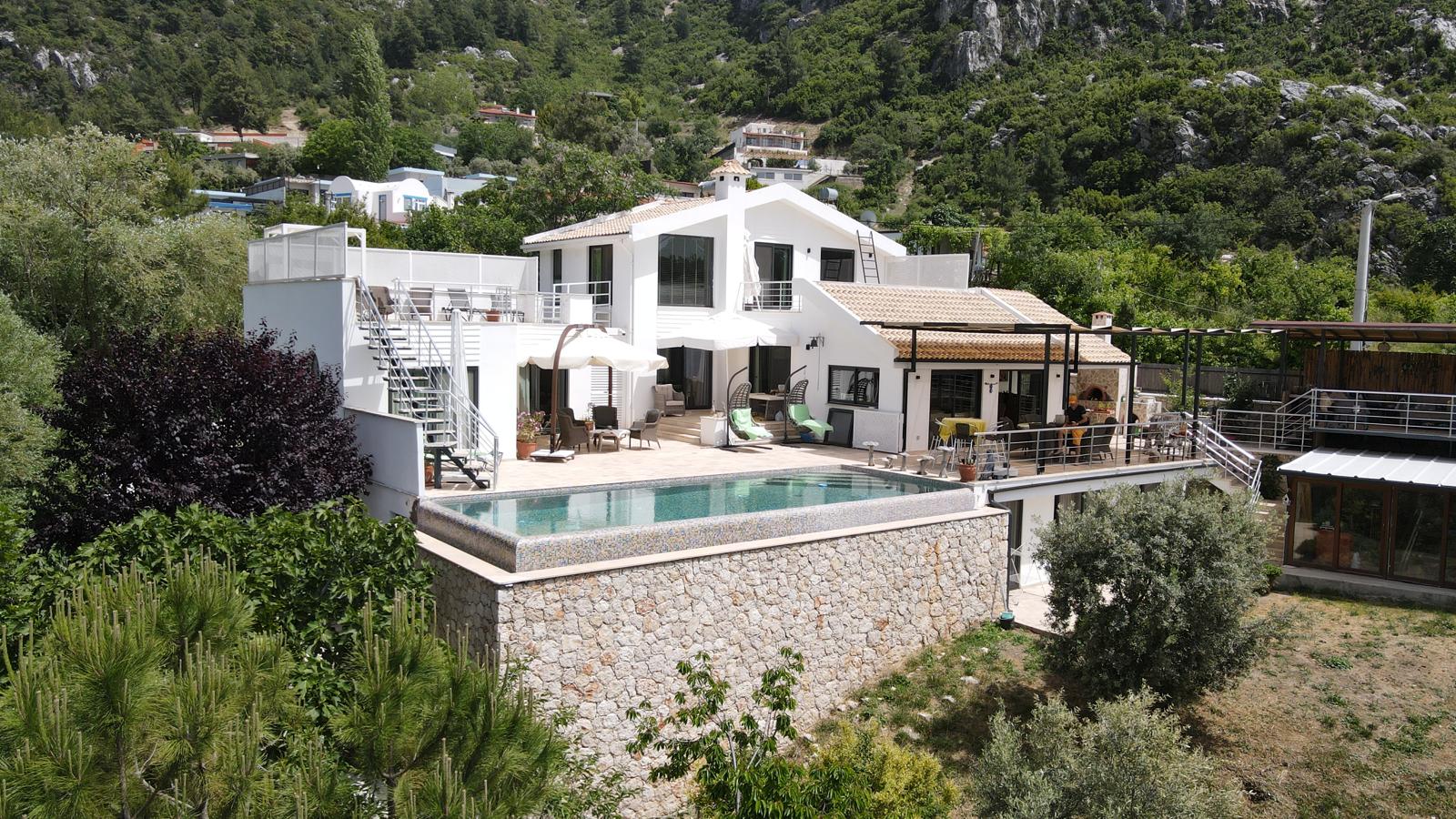 Secluded Mountain House in Kalkan Slide Image 1